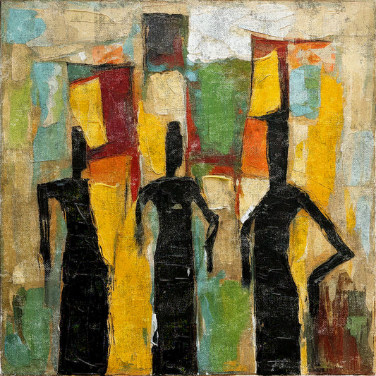 Conversation - 24x24 Fine Art Print