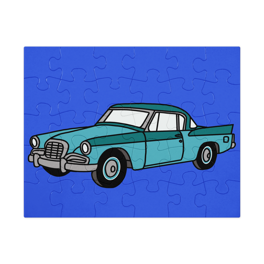 Movie Night At The Drive - In - Jigsaw Puzzle With Tin