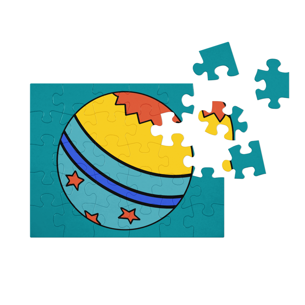 Beach Ball Fun - Jigsaw Puzzle With Tin