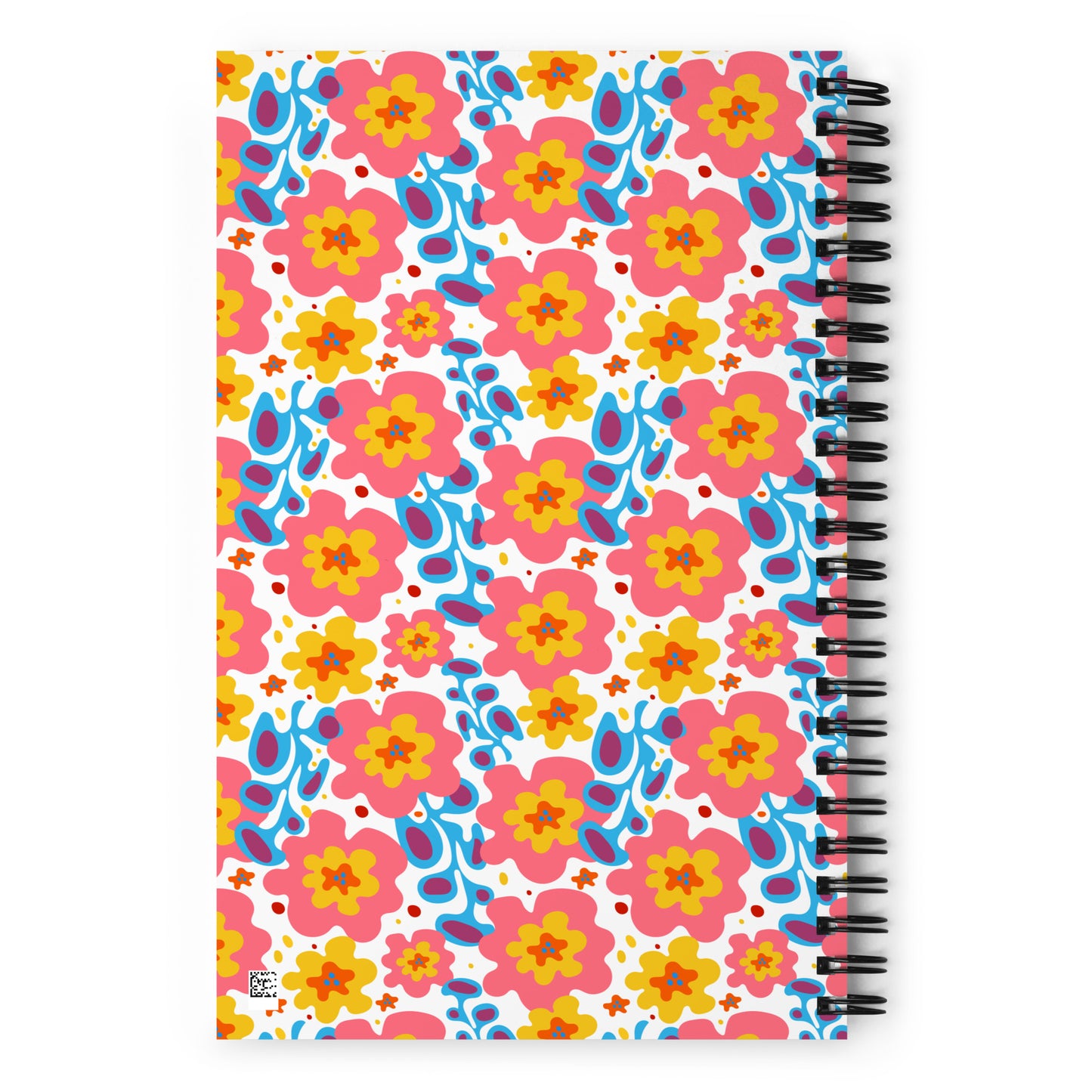 1960 Flowers Spiral Notebook - Dotted