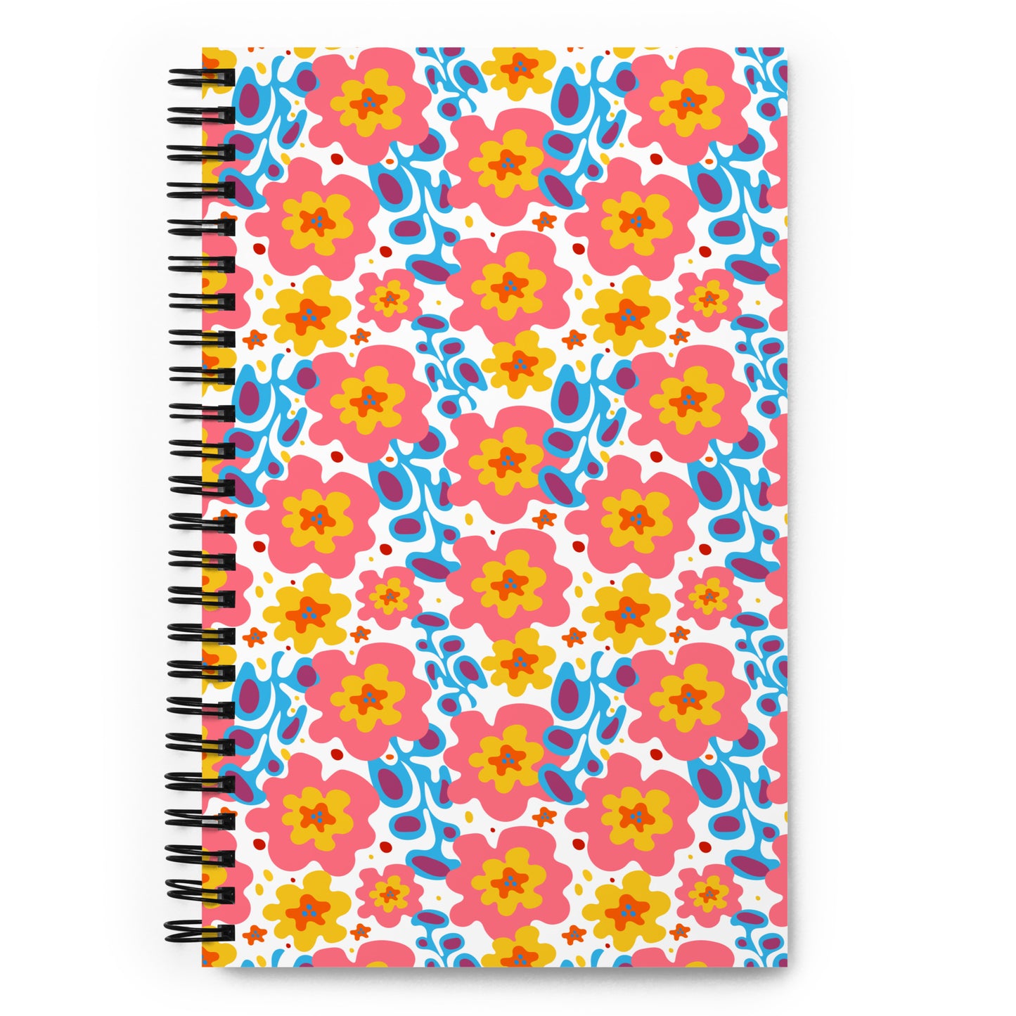 1960 Flowers Spiral Notebook - Dotted