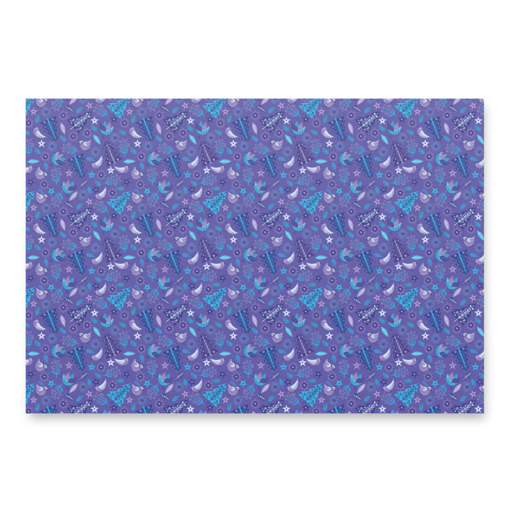 Merry Bird Wrapping Paper Sheets