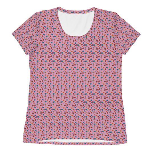 All-Over Print Women's Athletic T-shirt