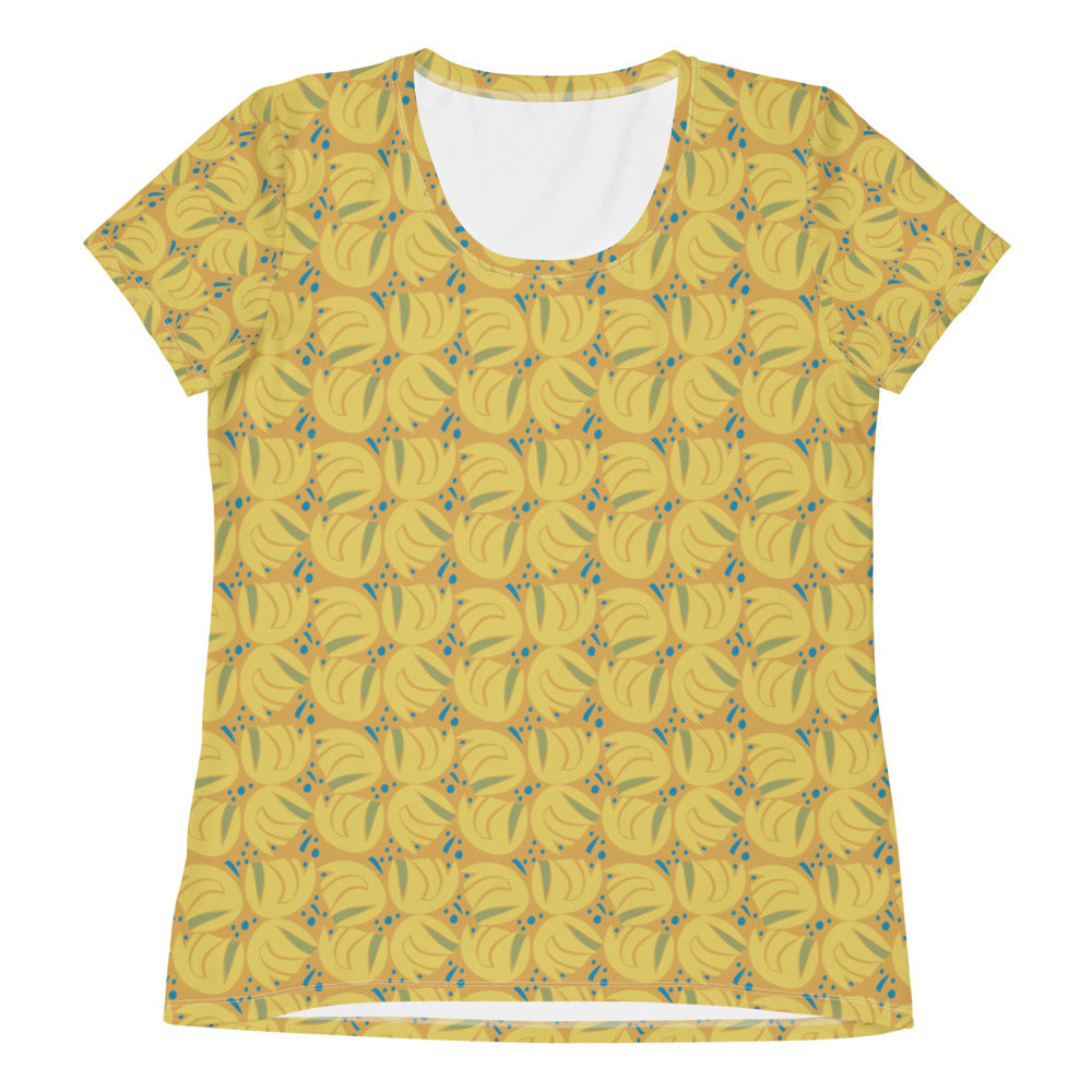 Pineapple Roll Women's Athletic Tee