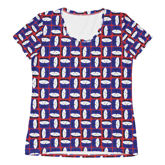 All-Over Print Women's Athletic T-shirt