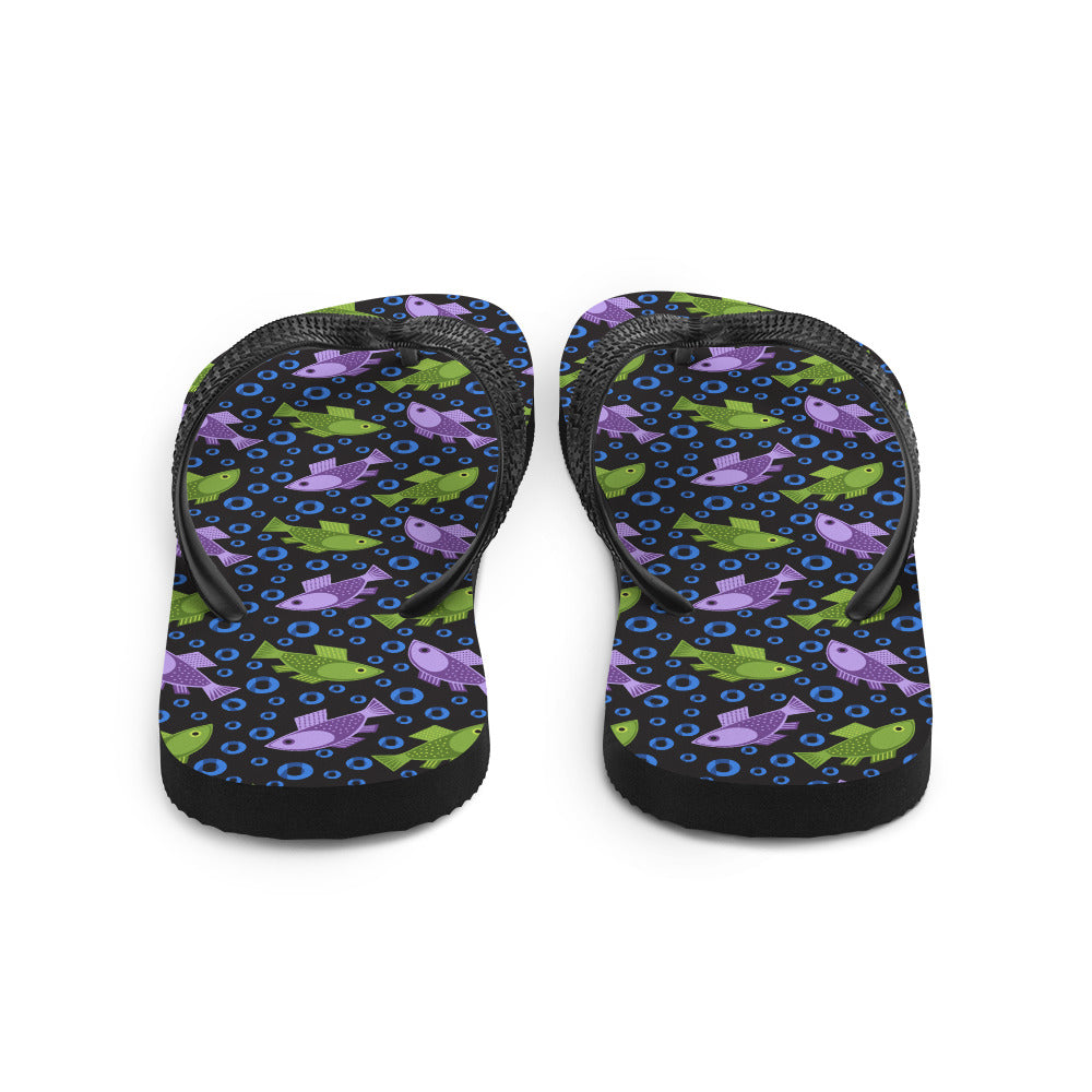 Fish Bubbles Flip-Flops