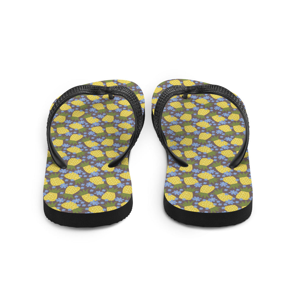 Pineapple Flower Flip-Flops