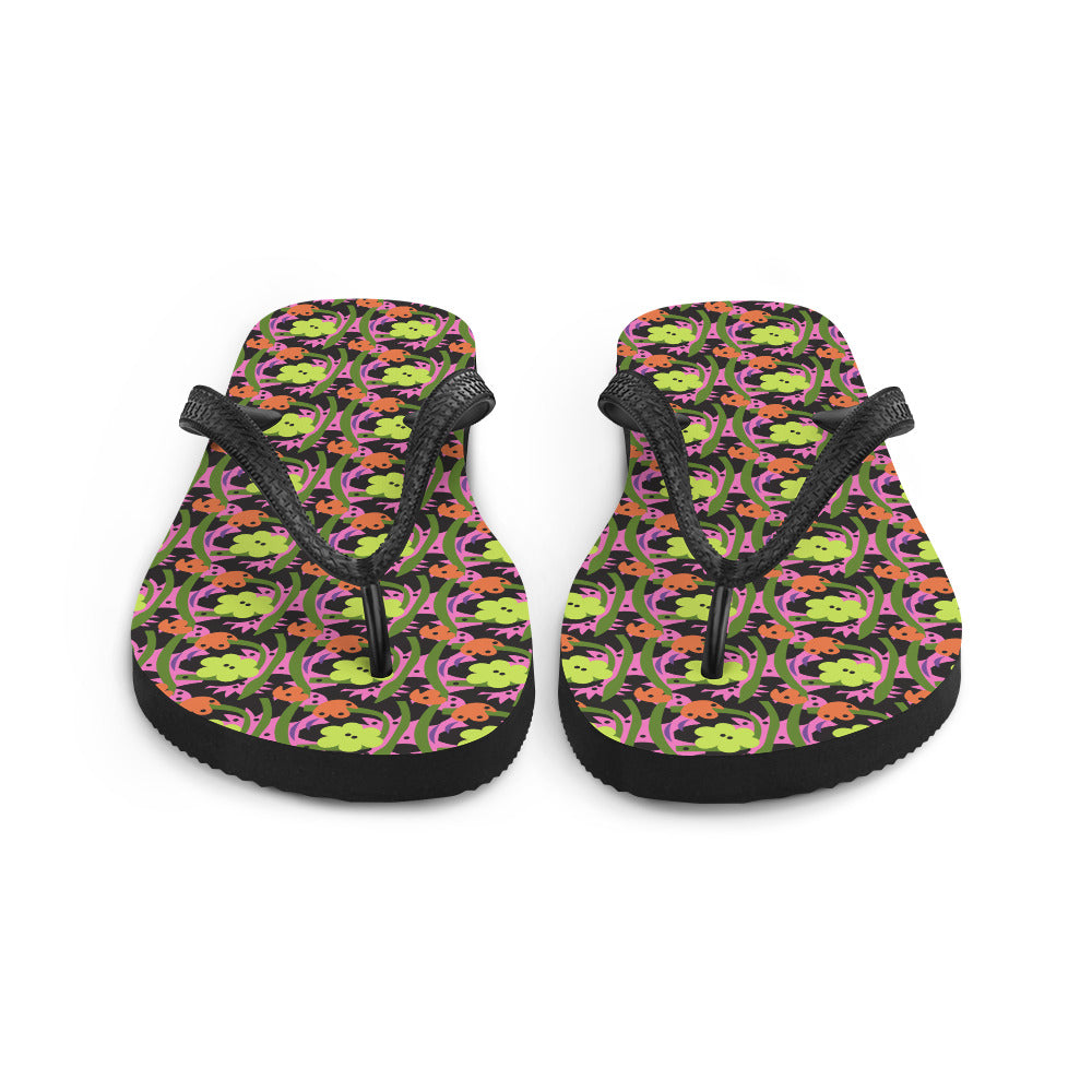 Tropical Flower Flip-Flops