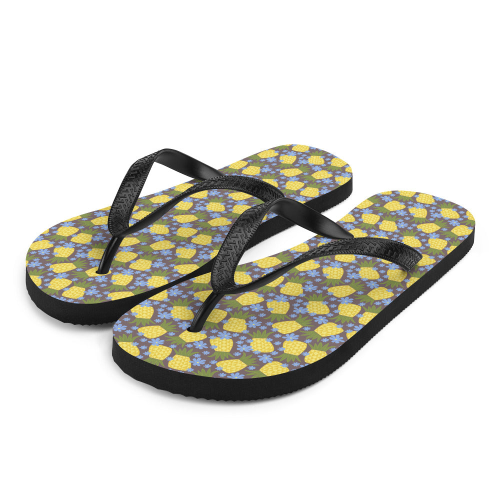 Pineapple Flower Flip-Flops