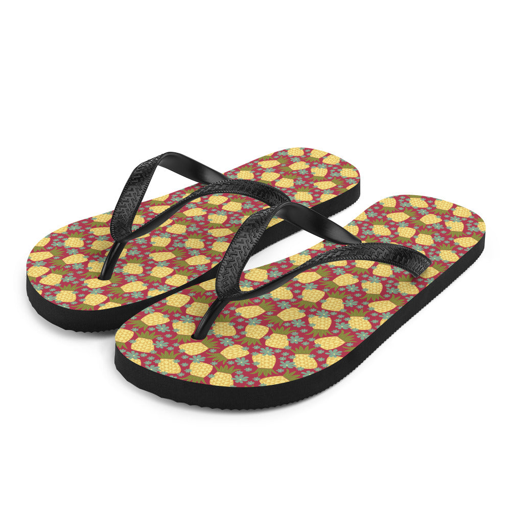 Pineapple Flip-Flops