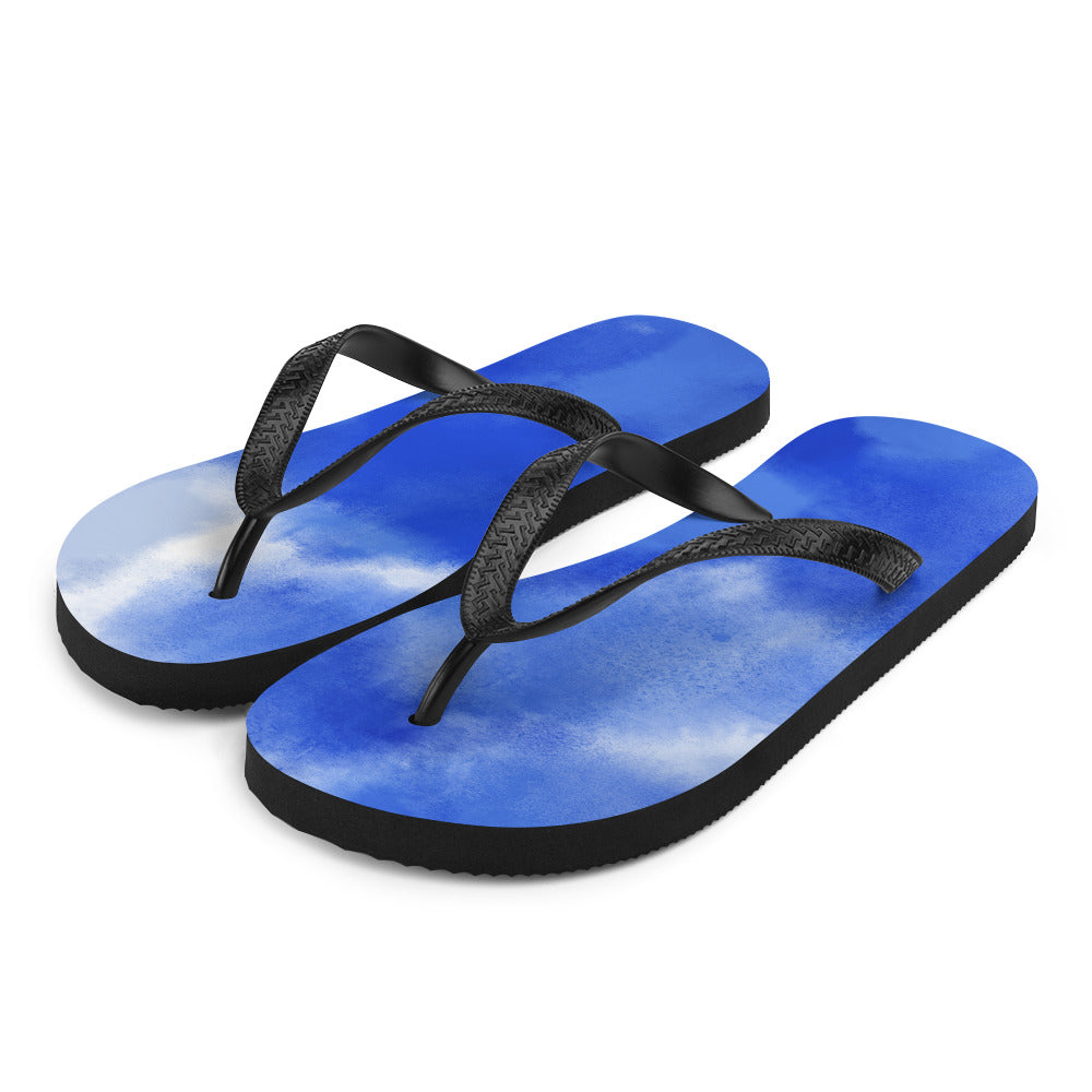 Blue Blue Sky Flip-Flops