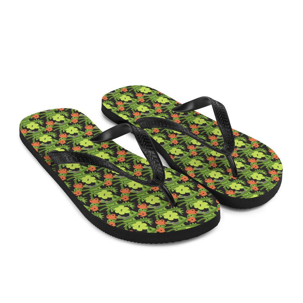 Tropical Flowers Flip-Flops