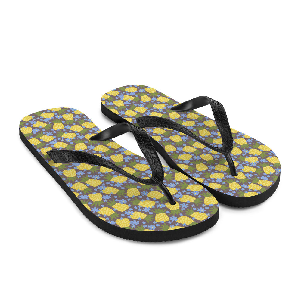 Pineapple Flower Flip-Flops