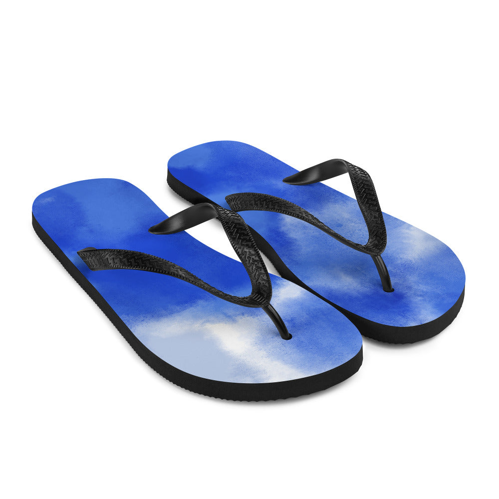 Blue Blue Sky Flip-Flops