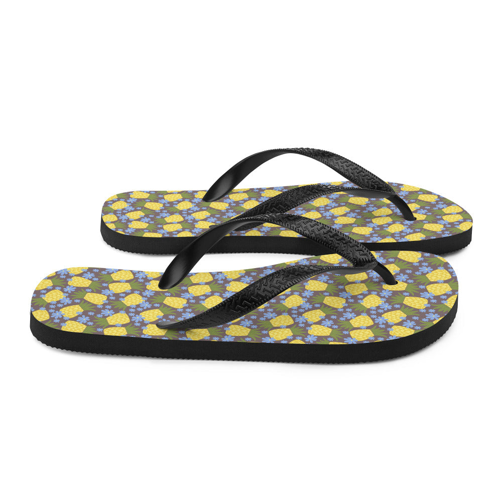 Pineapple Flower Flip-Flops