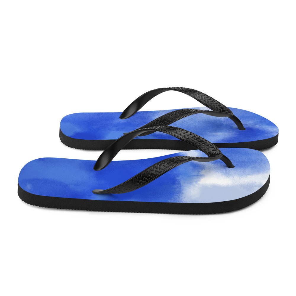 Blue Blue Sky Flip-Flops