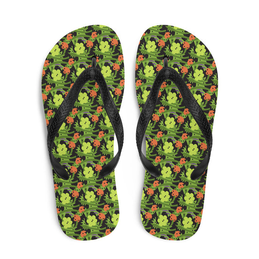 Tropical Flowers Flip-Flops