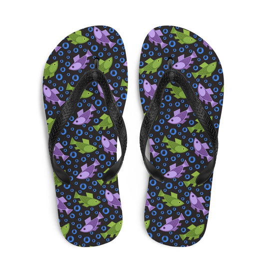 Fish Bubbles Flip-Flops