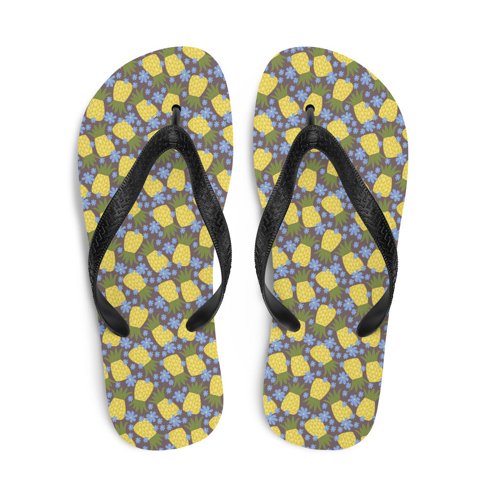 Pineapple Flower Flip-Flops