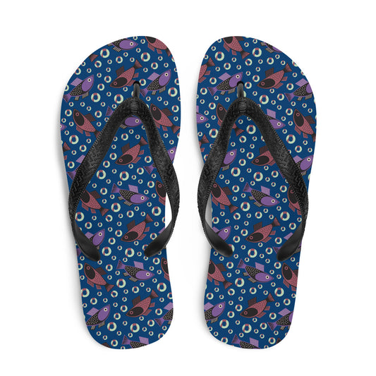 Fish Bubbles Flip-Flops