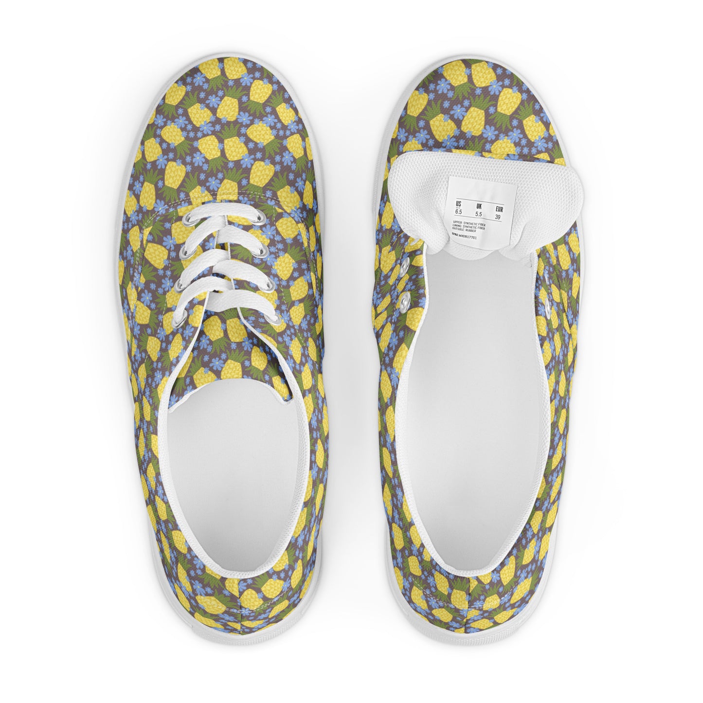 Pineapple Women’s Lace-up Canvas Shoes