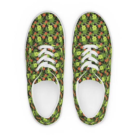 Tropical Flowers Women’s Lace-up Canvas Shoes