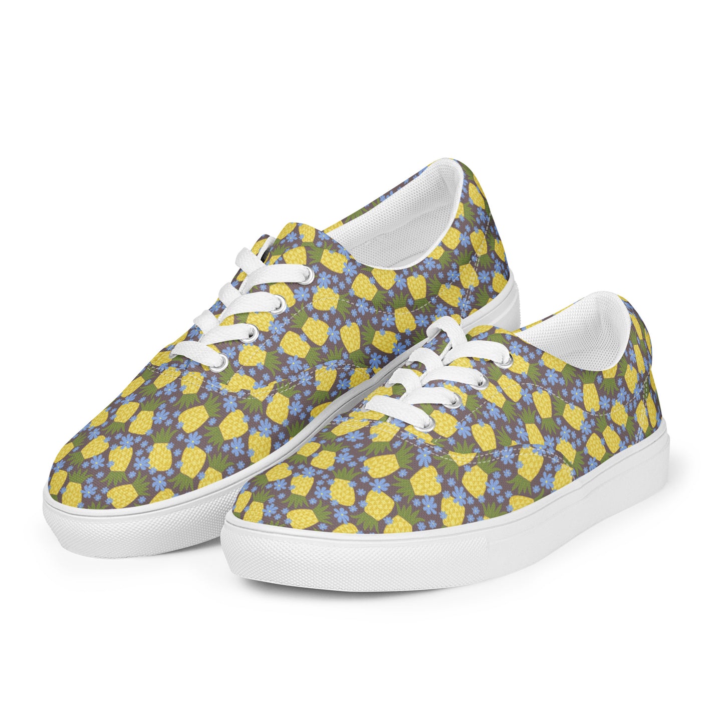 Pineapple Women’s Lace-up Canvas Shoes