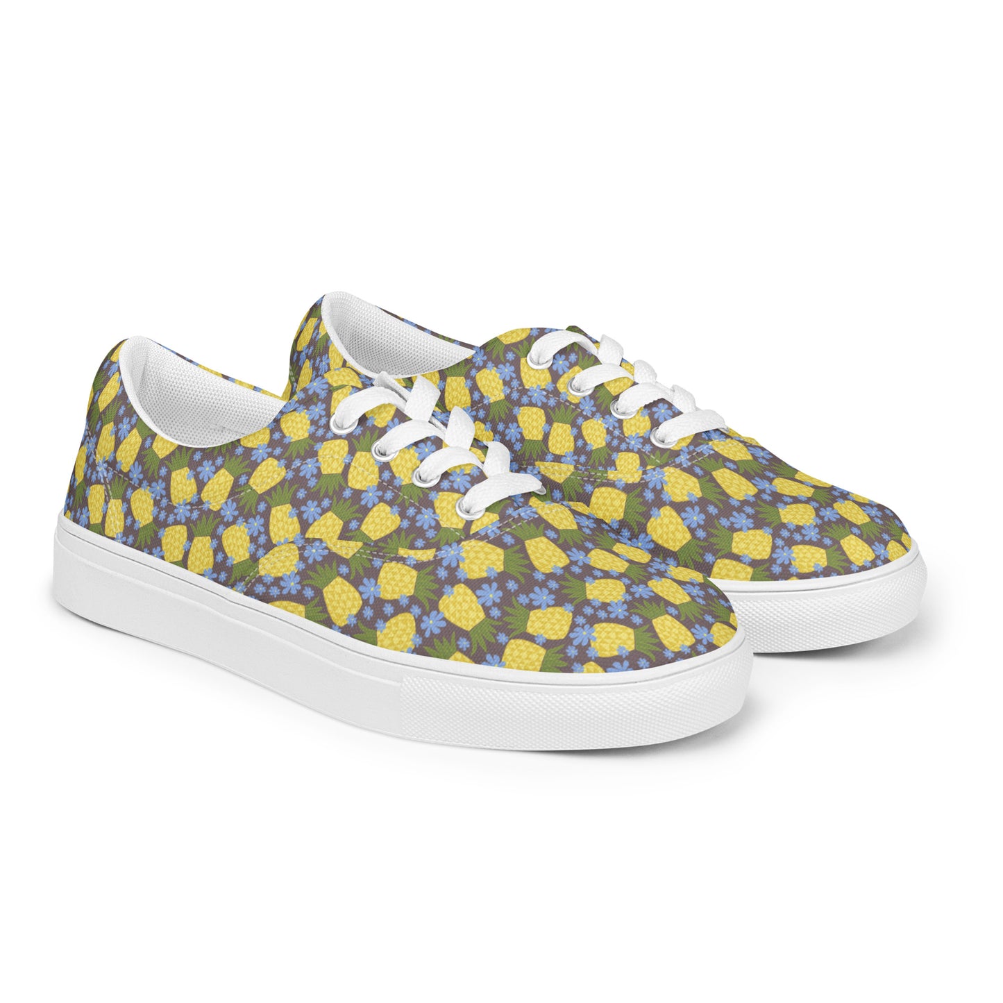 Pineapple Women’s Lace-up Canvas Shoes