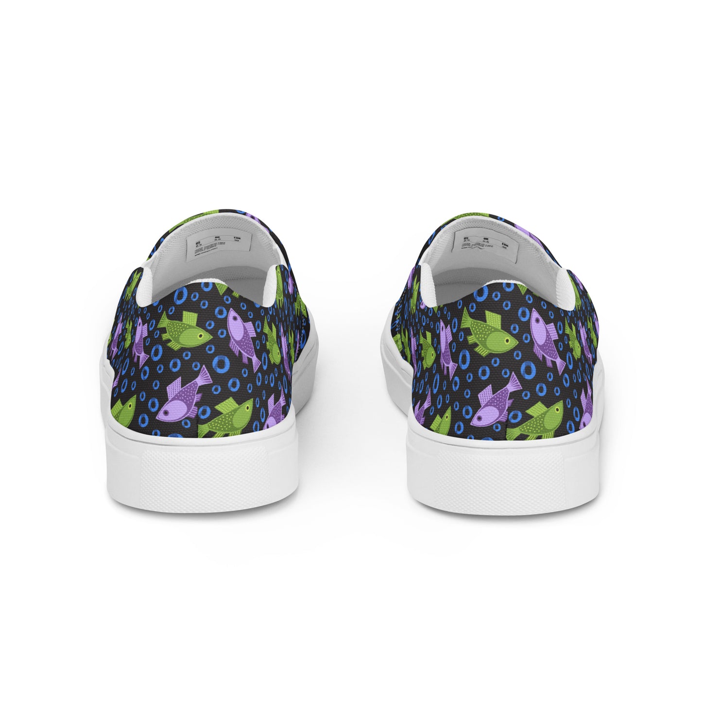 Fish Bubbles Women’s Slip-on Canvas Shoes