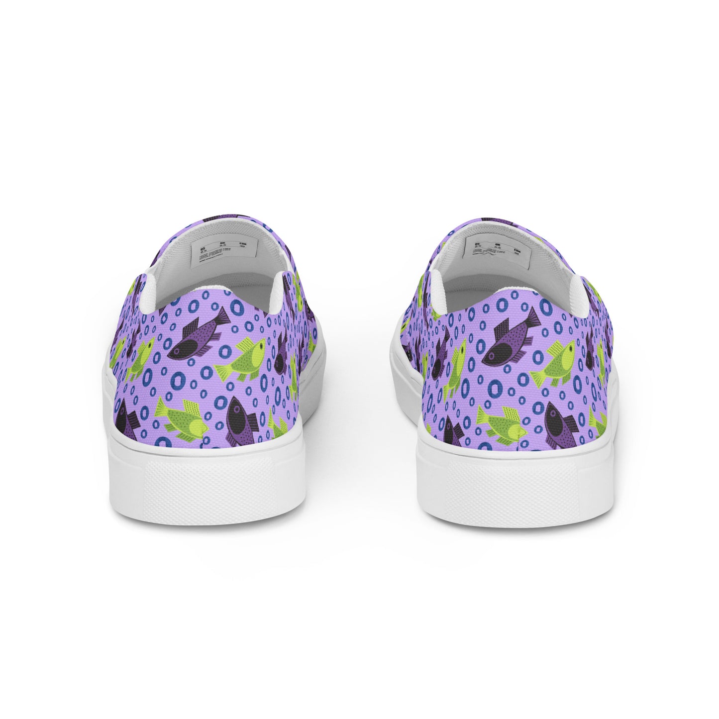 Fish Bubbles Women’s Slip-on Canvas Shoes