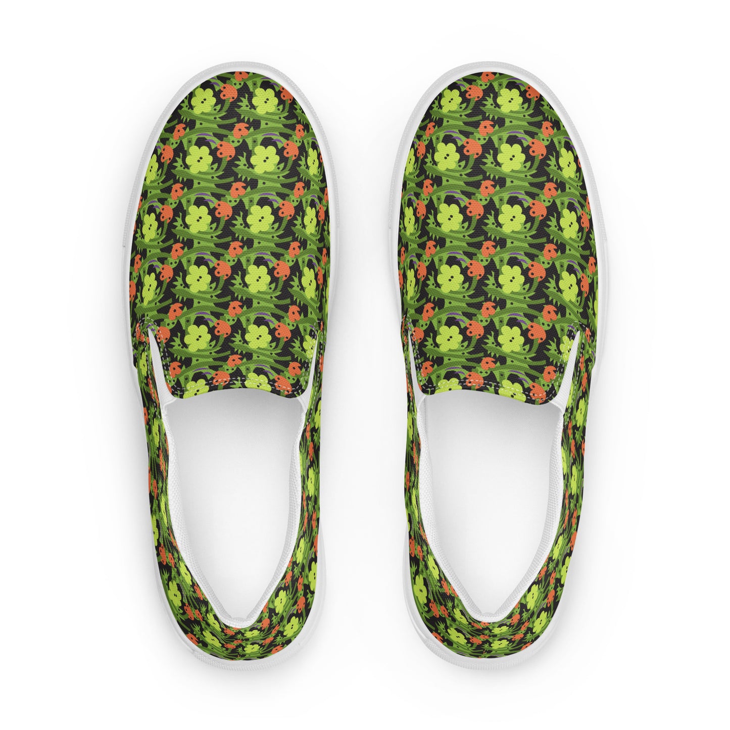 Tropical Flowers Women’s Slip-on Canvas Shoes