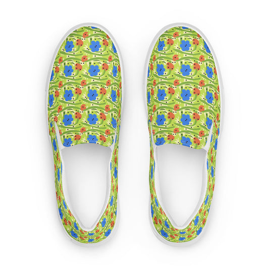 Tropical Flowers Women’s Slip-on Canvas Shoes